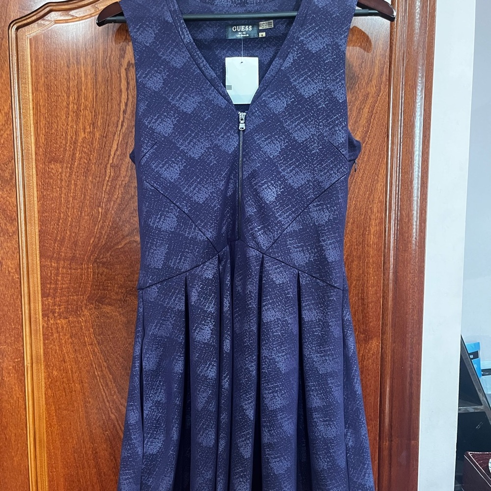 Guess Aubergine Textured Dress